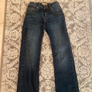 Boys gently used dark washed wrangler jeans